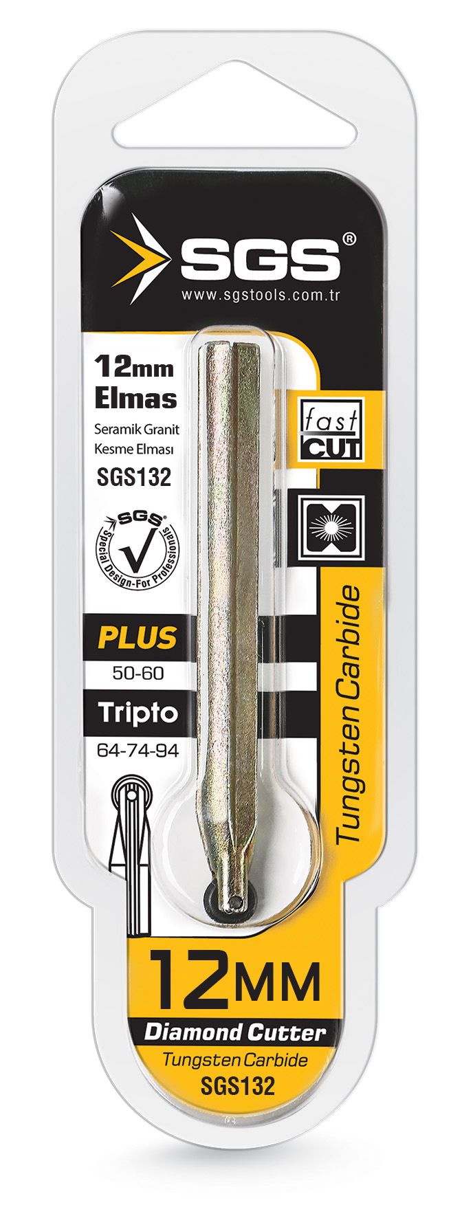 SGS Seramik & Granit Kesme Elması 12 mm (10/Paket)